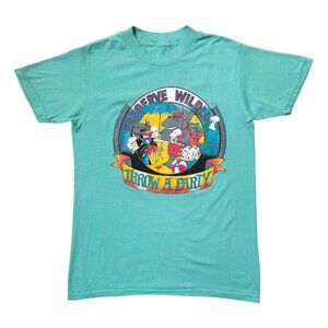 80s 90s vintage Preserve Wildlife Throw A Party T-shirt single stitch animals.